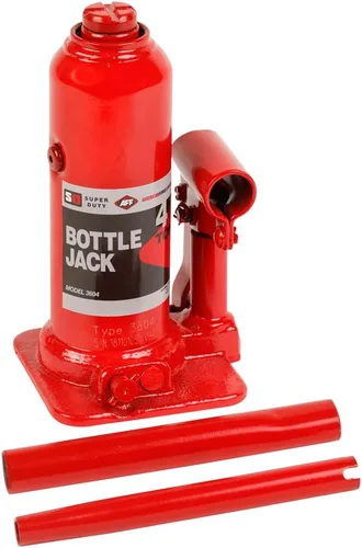 Vista 6 de AFF Super Duty Gato hidráulico de botella de 4 toneladas, manual, cilindro soldado, construcción de acero de alta calidad, base forjada y soldada