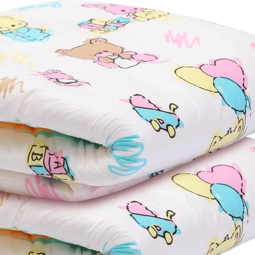 Vista 6 de Littleforbig Pañal impreso adulto 2 piezas - Baby Cuties (M 28 ″-38 ″)