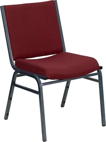 Vista 16 de Flash Furniture HERCULES Series - Silla apilable de tela negra con soporte de pandeo