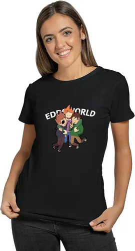 Vista 3 de E%DDS%World Shirt Unisex Animated Merch for Women Men Teen Soft Fabric - 0001.TS