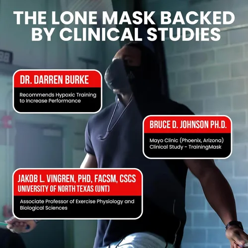Vista 6 de TRAININGMASK 3.0 Performance Breathing Trainer - Altitude Training Mask for Stamina, Clinically Proven & Patented