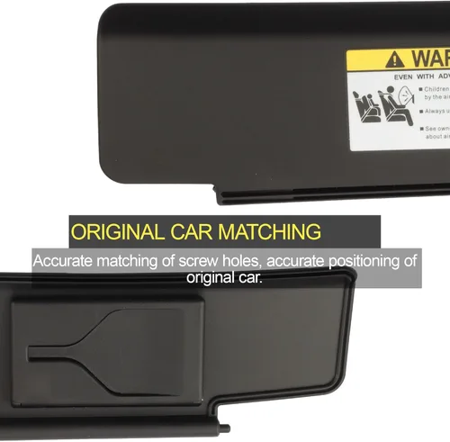 Vista 4 de Dasbecan Visera solar delantera izquierda para el lado del conductor, espejo integrado compatible con Mazda MX-5 Miata 2006-2015, repuesto #