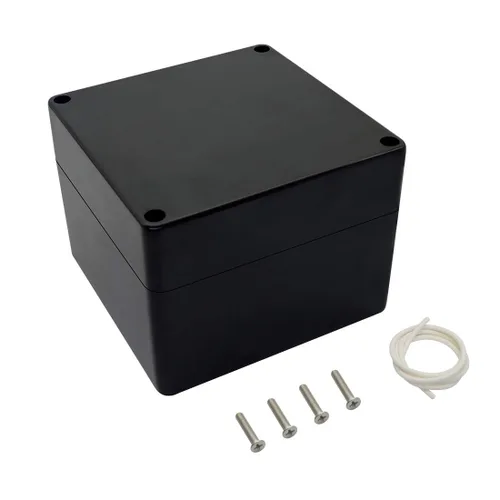 Vista 24 de LeMotech Caja de conexiones eléctricas de plástico ABS Caja de proyectos IP65 impermeable Caja de derivación universal para electrónicas Negro 2.48x