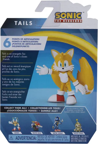Vista 9 de Sonic The Hedgehog 2020 Wave 3 Tails Mini figura de 2.5 pulgadas [versión moderna]