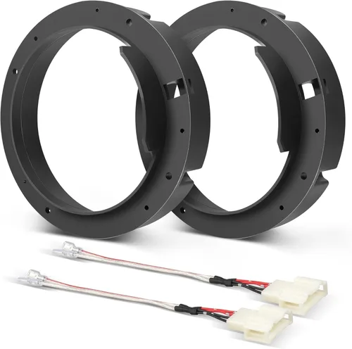 NuIth Soporte de adaptador de altavoz de puerta 6.5 con conector de arnés de cableado de altavoz para VW Volkswagen Passat 1998-2016, Golf