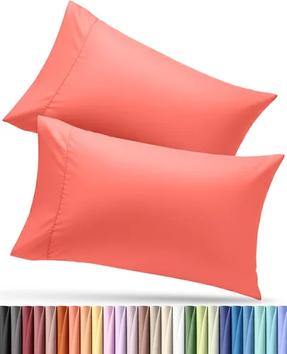 Vista 76 de Utopia Bedding - Juego de 4 fundas de almohada tamaño estándar, con cierre de sobre, tela de microfibra cepillada suave, resistentes al encogimiento