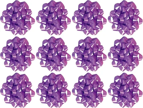 Vista 11 de The Gift Wrap Company Lazos decorativos de confeti para regalo, grandes, color blanco, paquete de 12