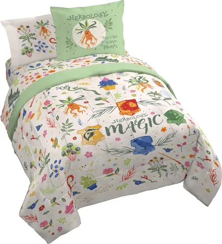 Vista 8 de Jay Franco Disney Lilo and Stitch - Juego de edredón tamaño Full, ropa de cama de 7 piezas, incluye juego de sábanas y fundas de almohada, ropa