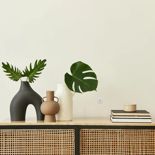 Vista 7 de AprilAire Z10IDT - Sensor inalámbrico de temperatura y humedad para interiores, compatible con termostato programable Wi-Fi S86WMUPR, gris