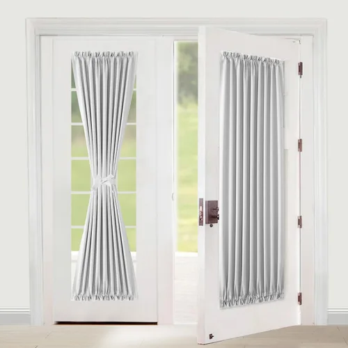 Vista 64 de XWZO - Cortinas para puerta con cortinero, cortinas blackout térmicas y oscurecedoras para puerta francesa, cortinas para ventana de la cocina, 12 x