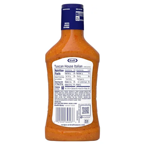 Vista 8 de Kraft Aderezo italiano para ensaladas Tuscan House (botella de 16 fl oz)