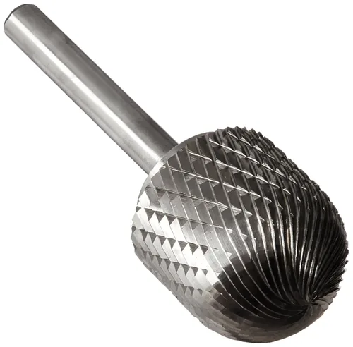 Vista 59 de Drill America SA-1 Rebaba de carburo/lima giratoria cilíndrica de doble corte para amoladora de troquel de 1/4" de diámetro x 5/8" de longitud