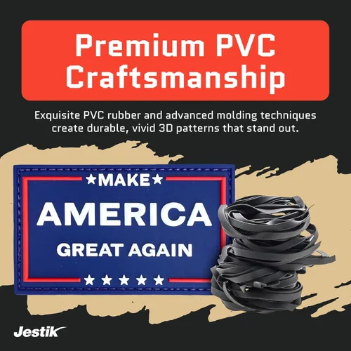 Vista 2 de Jestik Parche de PVC, Parches Divertidos, Parche de Moral Táctico Humorístico con cierre de velcro, bonitos parches para mochilas, uniformes