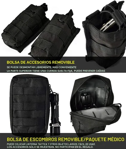 Vista 6 de vAv YAKEDA Chaleco táctico Airsoft para hombre