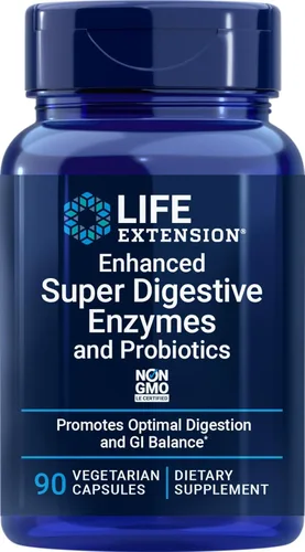 Vista 11 de Life Extension Enzimas digestivas mejoradas y probióticos – Probiótico B. coagulans, 10 enzimas digestivas – Apoya la digestión, el confort