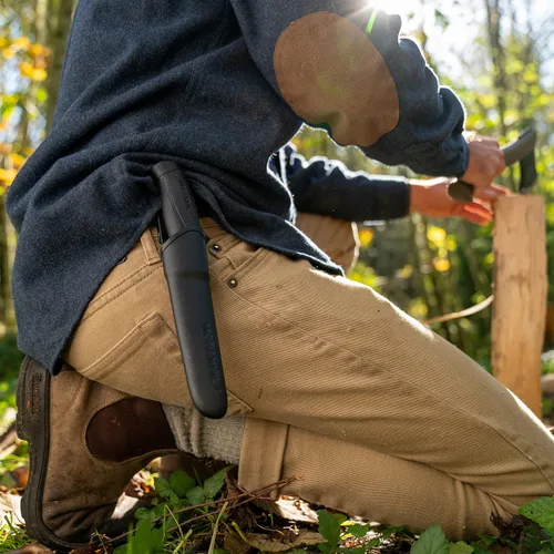 Vista 6 de Cuchillo de hoja fija de acero inoxidable Morakniv, para uso en exteriores, 4.1 pulgadas