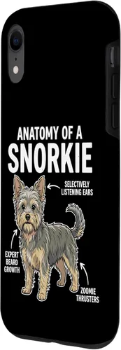 Vista 2 de Anatomy of A Snorkie Funny Dog Lover Owner Pet Parent Case for iPhone XR