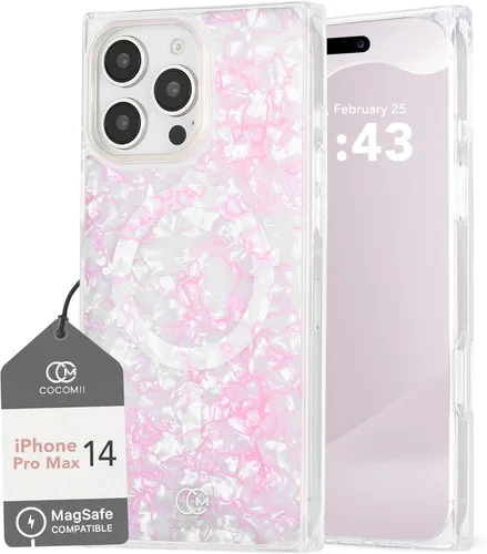 Vista 36 de Cocomii - Funda rectangular compatible con iPhone 14 Pro - Compatible con MagSafe, patrón de carey, estampado animal, brillante, magnética