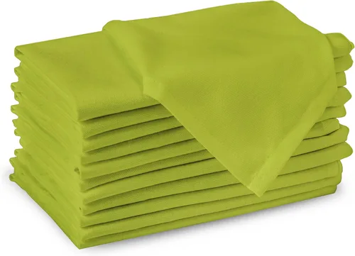 Vista 53 de Encasa XO Juego de 6 servilletas de tela de ladrillo, 17 x 17 pulgadas, servilletas de cena de algodón de color sólido, servilletas de boda lavables