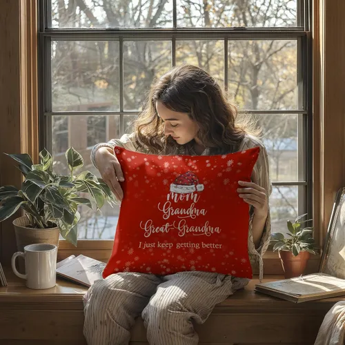 Vista 5 de Funda de almohada de 18 x 18 pulgadas, regalos para mamá, abuela, bisabuela y abuela