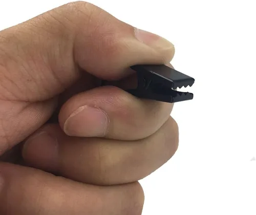 Vista 4 de Paquete de 50 clips y ganchos de acero inoxidable para cortinas – Perchas de metal resistentes al óxido para decoración del hogar, fotos, Negro