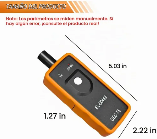 Vista 2 de EL-50448 herramienta de restablecimiento TPMS, herramienta de programación de reset del sistema TPMS del coche, herramientas de activación
