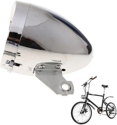 Vista 4 de Bike Front Light Vintage Headlight Retro Bike 3 LEDs Light Night Riding Front Head Lamp Cycling Accessory