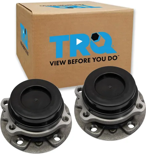 Vista 93 de TRQ Juego de 2 rodamientos de rueda delantera y conjunto de cubo compatible con Tesla 3 2020 Y 2018-2019