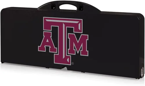 Vista 5 de PICNIC TIME NCAA North Carolina Tar Heels Folding Picnic Table - Camping Table - Outdoor Table with Umbrella Hole