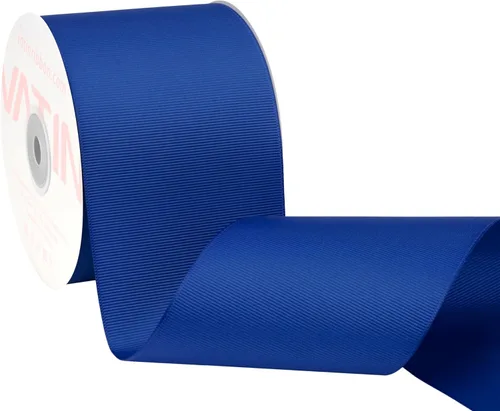 Vista 152 de VATIN Cinta de Grogrén Negra, 1-1/2" x 50 Yardas Continuas, Cinta de Grogrén de Poliéster Negra, Usar para Lazos de Bricolaje, Accesorios