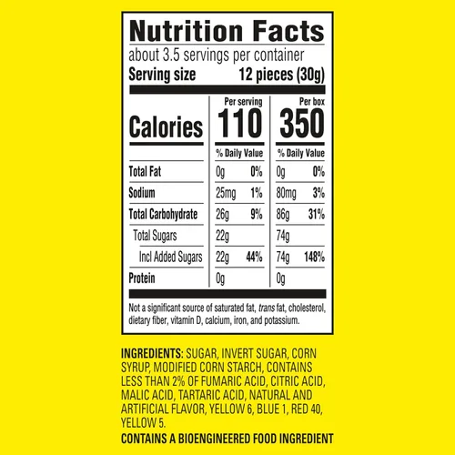 Vista 2 de Caramelo de goma suave y masticable Sour Patch
