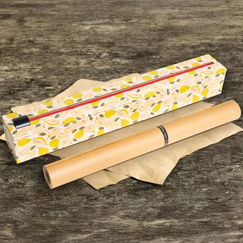 Vista 7 de Dispensador de papel de pergamino ChicWrap en forma de pera - Incluye rollo de 38,1 cm x 10,1 m (42 pies cuadrados) de papel sin blanquear