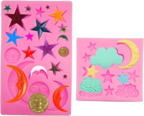 Vista 15 de itechpanda 5 moldes de silicona de estilo barroco para fondant de encaje de filigrana, molde de flores de alivio vintage para hornear, manualidades