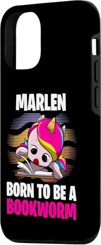 Vista 2 de iPhone 13 Pro Marlen - Born To Be A Bookworm - Personalized Case
