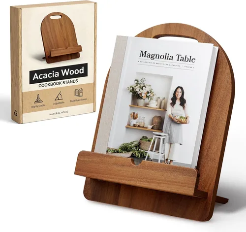 Vista 5 de Soporte para libro de recetas para libros de cocina, soporte para encimera de cocina, pantalla multifuncional, decoración de encimera de cocina, 12