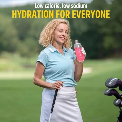 Vista 50 de Bebida en polvo Qwik Stik de Sqwincher, con electrolitos y sin azúcar (contiene 50 unidades), cítrico (Cool Citrus), 50