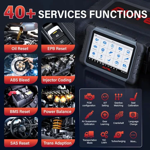 Vista 5 de Escáner Autel MaxiCOM MK808Z-BT: Igual que MK808BT Pro, herramienta de escaneo bidireccional Android 11 con más de 28 servicios, MK808S y MX808S