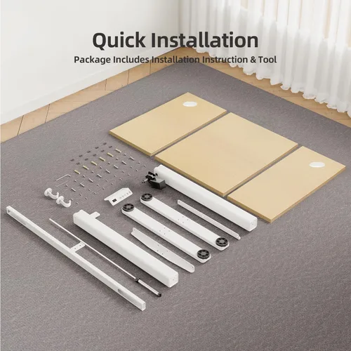 Vista 23 de INNOVAR Escritorio eléctrico de pie, escritorio de pie de altura ajustable, escritorio de pie de 40 x 24 pulgadas para computadora de oficina