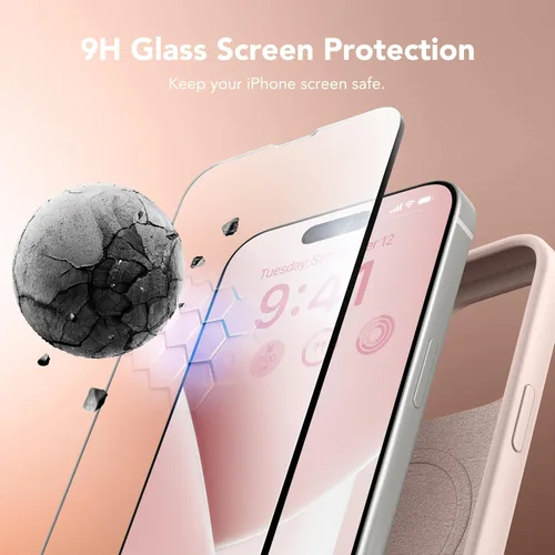 Vista 1796 de GONEZ Funda magnética para iPhone 14, compatible con Magsafe, con protector de pantalla + protector de cámara, forro de microfibra antiarañazos