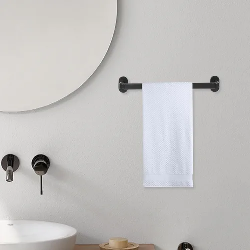 Vista 2 de NUOBESTY Toallero sin perforación, soporte de pared para baño, cocina, dormitorio, multiuso, ahorro de espacio, con acabado liso