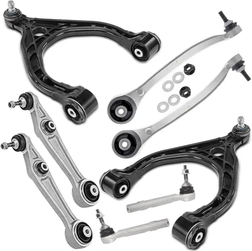 Vista 234 de Detroit Axle - Kit de brazos de control delanteros 2WD de 8 piezas para Ford F-150 Lincoln Mark LT 05-08, 4 brazos de control superior e inferior