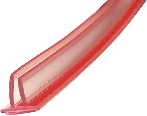 Vista 2 de Gordon Glass® - Sello de vinilo transparente de doble pierna con respaldo autoadhesivo preaplicado para puertas de ducha sin marco, 73 pulgadas