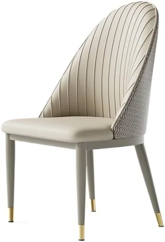 Vista 8 de Sillas de comedor, Silla de acento tapizada con patas de metal para comedor sala de estar, Sillas para comedor (dorado)