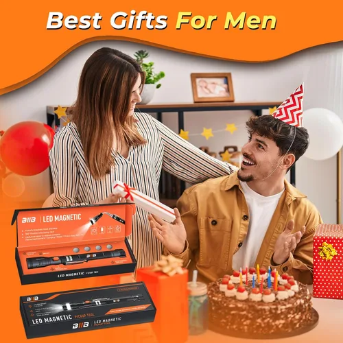Vista 11 de BIIB Regalos para hombres, herramientas magnéticas extensibles con linterna