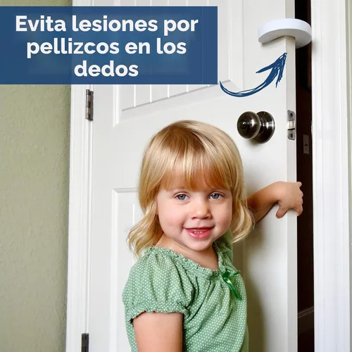 Vista 2 de Protector contra golpes en los dedos de Wittle Este tope de puerta de espuma fácil de usar impedirá golpes en los dedos de los niños, evita que