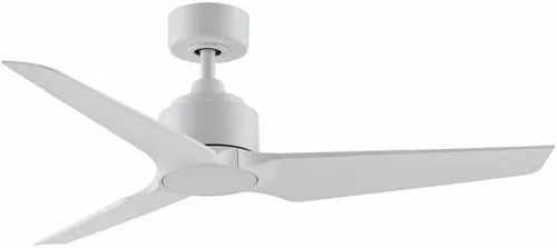 Vista 2 de Fanimation TriAire Custom - Ventilador de techo de 3 aspas, 12.42 pulgadas de alto y 48 pulgadas de ancho, acabado blanco mate, color blanco mate