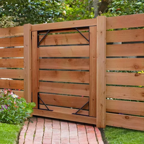 Kit de herrajes para puerta de valla resistente, kit anti caída, 2x4s ajustables para puertas de valla de madera, ventanas y puertas de cobertizo
