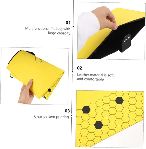 Vista 2 de Bolsas de documentos Bolsa de archivo de oficina Carpeta de archivos de plástico Carpetas de papel Bolsas de plástico con cremallera Bolsa de dinero