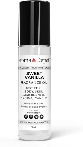 Vista 190 de Aroma Depot Aceite de Fragancia de Naranja Dulce 4 oz. Aceite de Perfume para la Piel, Perfumado, es Ideal para Velas, Bombas de Baño, Mantecas