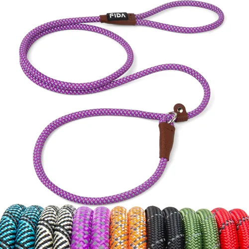 Vista 41 de Fida - Correa antideslizante duradera, correa resistente de presilla de 6 pies x 1/2 pulgada, cómoda correa de entrenamiento para perros grandes